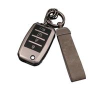 Porta-chiave TPU Chiave A Distanza Dell'automobile Copertura Cassa Borsette Per KIA Per RIO 3 K2 K3 K4 K5 Per Sportege Per Picanto Per Optima Per Anima Per Ceed Guscio per chiave(4 BTN Grey Set 3)