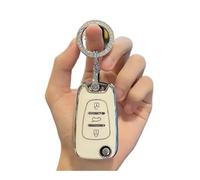 Porta-chiave TPU Pieghevole Auto Chiave Copertura Cassa Fob Portachiavi Per Hyundai I20 I30 Per Elantra Per Azera Per Veracruz Per Veloster Per Rio K7 K5 Guscio per chiave(White Set A)
