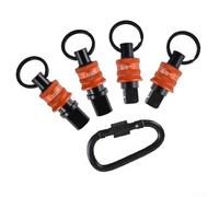 Porta-chiavi a sgancio rapido, ogni supporto viene fornito con moschettone in metallo combinazione di utensili manuali (A)