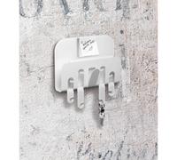 Porta chiavi da muro wall keys letters holder r2 bianco, dimensioni 33x6xH30 cm, peso 0,67 kg, spessore 5 mm bianco