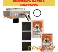 PORTA CIALDA ALLUMINIO FROG: Kit con 3 Spessori, 1 Guarnizione, 2 Decalcificante