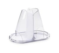 OMADA Design Portacialde, Porta capsule espresso, tutte le tipologie di caffè, bustine di zucchero, Made in Italy, Linea Crystal, Bianco