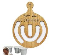 Porta cialde da caffè da parete - Elegante porta cialde da caffè per il montaggio a parete in cucina | Affidabile supporto decorativo per caffetteria e soggiorno
