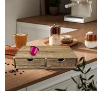 Porta cialde da caffè sotto la macchina per il caffè, organizer in legno per