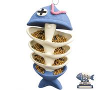 Porta Cibo Da Giardino A Forma Di Lisca Di Pesce, Accessorio Decorativo For Supporto For Alimentazione Di Uccelli Selvatici In Materiale Stampato In 3D, For Gli Amanti Degli Uccelli(1psc)