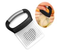 Porta Cipolla in Acciaio Inox per Affettare,Supporto Taglia Cipolla Forchetta Cipolle Supporto Aiuti per Affettare per Tagliare Carne, Verdura, Frutta