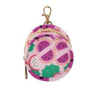 Porta ciuccio da viaggio con cerniera e clip a forma di frutto del drago, rosa, per neonati, con chiusura lampo e clip