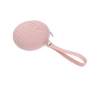 Porta Ciuccio in Silicone Rosa Clip per Passeggino e Cintura | Custodia Compatta per Ciucci e Dentaruoli, Design senza Zip Né Plastica, Adatta a Borsa e Cestino