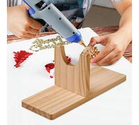 Porta colla a caldo in legno stabile e ordinato per appassionati del fai da