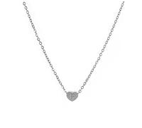 Porta Collana per Ragazze 26 Lettere da donna Collana con collo alla moda Clavicola Catena con lettere a cuore d'amore Bigiotteria per Collane Da (R, One Size)