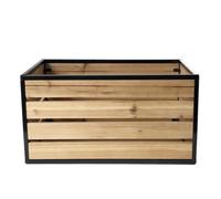Porta Collane Chiuso Cassetta Per Verdure In Legno, Cassa Per Frutta, Retrò, Vintage, Con Struttura In Metallo Massiccio Porta Gioelli Scatola Collana