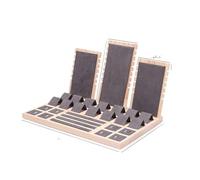 Porta Collane Chiuso Espositore A Sospensione Vassoio Organizzatore Per Rack Custodia Multifunzionale 1 Set Gioielli Collegabili In Legno Collana Orecchini Anelli Porta Gioelli Scatola Collana(Type-C)