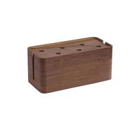 Porta Collane Chiuso Materiale Desktop Nascondi Fili Prese Multiple Scatola Portacavi Scrivania Per Ufficio Domestico Scatola Gestione Cavi legno Realizzata(38 * 15 * 13cm)(Type-B)