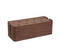 Porta Collane Chiuso Materiale Desktop Nascondi Fili Prese Multiple Scatola Portacavi Scrivania Per Ufficio Domestico Scatola Gestione Cavi legno Realizzata(38 * 15 * 13cm)(Type-A)