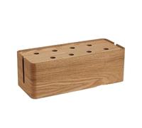 Porta Collane Chiuso Materiale Desktop Nascondi Fili Prese Multiple Scatola Portacavi Scrivania Per Ufficio Domestico Scatola Gestione Cavi legno Realizzata(38 * 15 * 13cm)(Type-C)