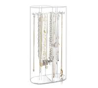 Porta Collane Da Tavolo, Appendi Collane Con 24 Ganci Rotanti, Espositore Gioielli, Per Porta Braccialetti, Pendenti, Orecchini, Gioielli