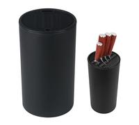 Porta Coltelli Cucina Universale Senza Coltelli, Ceppo Portacoltelli Nero, Facile da Pulire e Scolare