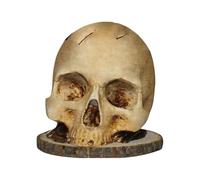 Porta coltelli in resina a forma di teschio - Spooky Horror Kitchen Block | Il porta coltelli in resina spettrale combina un sorprendente pezzo di conversazione a tema horror con posate resistenti e di