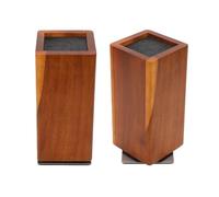 Porta Coltelli Magnetico da Banco, Supporto con Magneti, per | Robusta struttura in legno, design girevole, capacità di stoccaggio migliorata, protezione della lama