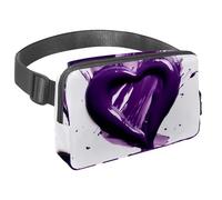 Porta comodamente i tuoi oggetti essenziali con il nostro marsupio regolabile per passeggiate, escursioni e ciclismo, motivo a cuore rosa, Multicolore#05, 1.5x9.0x5.9in/4x23x15cm