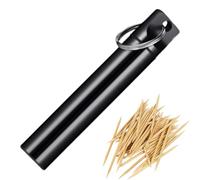 Porta compagno tascabile, da viaggio dei denti | Dispenser di contenitori per scatole in lega di alluminio,Porta denti igienici Base di trasporto per le case, il resto, Nero , Se référer au