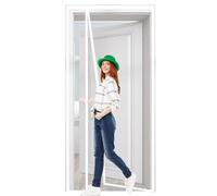 Porta con zanzariera magnetica 100x260cm Porta con tenda antimosche Tenda antimosche con zanzariera su misura per finestra scorrevole a bovindo Bianco