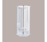 Porta Coni Cialde Piccolo Girevole 5 Fori in Plexiglass Base e Top Satinati