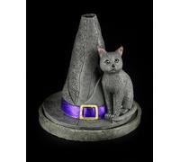 Porta Coni D'Incenso - Cappello Strega Con Gatto - Lisa Parker Räucherwerkhalter