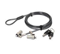 Porta Connect Cavo di Sicurezza informatica a Chiave e Doppia Clip Snap Slim 1,80 m