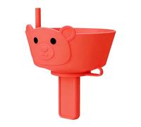 Porta Cono,In Silicone con Cannuccia Integrato e Impugnatura Facile | Anti-goccia per Ghiaccioli - per Interno Esterno Casa Spiaggia Campeggio Picnic Piscina Scuola Festa Bambini