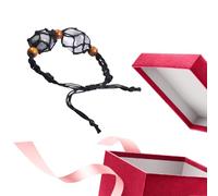 Porta cordino per braccialetto,Porta pietra vuota | Gabbia di ricambio per portaciondoli per bracciali, per la produzione di pietra di quarzo per braccialetto di gioielli bohémien fai da te