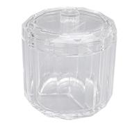 Porta Cotton Fioc 9,3 x 8,8 cm Porta Palline Di Plastica 3 Scomparti Separati Organizzatori Quadrati Da Bagno Per Dischetti Di Cotone, Gioielli e Caramelle