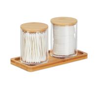 Porta cotton fioc Contenitore per dischetti Organizer da bagno 290 g Lavabile