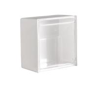Porta Cotton Fioc - Mensola Trasparente Per Organizer Montata A Parete, Contenitore Per Bagno Per Assorbenti, Elastici Per Capelli, Plettri Per Filo Interdentale | Accessorio Da Appoggio Per Gioielli,
