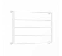 Porta cravatte e sciarpe da parete, multifunzione, in metallo, salvaspazio, per confezioni regalo e nastro (bianco, 100 x 60 cm)