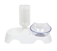 Porta Crocchette Gatto Dispenser Croccantini Per Gatti Distributore Acqua Cani