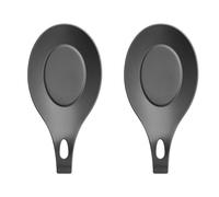 Porta Cucchiaio, 2 pezzi Porta Cucchiaio Silicone, Porta Cucchiaio Cucina, Porta Cucchiaio Per Piano Cottura, per Cucina Casa Ristorante, Conservare Utensili da Cucina, grigio
