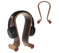 Maclean Supporto Per Cuffie Universale Supporto Per Cuffie In Legno (Noce)