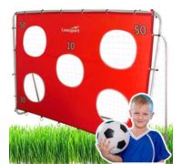 Porta da allenamento calcistica con rete bersaglio rossa 213x152x75 cm