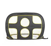 Porta da calcio 2 in 1, portatile, con rete da calcio, giocattolo per bambini, attrezzatura da allenamento per interni ed esterni, obiettivi pop-up da calcio