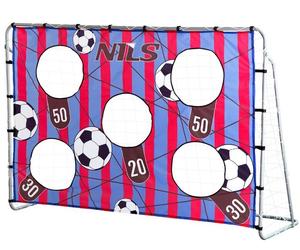 Porta da calcio con rete a bersaglio 215 x 150 cm