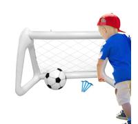 Porta da calcio da giardino, porta da calcio gonfiabile con rete, accessori per l'allenamento portatile con palla e picchetti, gioco sportivo interattivo per bambini, ragazzi e adulti