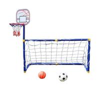 Porta da calcio for sport all'aria aperta for bambini Tuta due in uno Ragazzi e ragazze Porta da basket Porta da calcio portatile Giocattolo in plastica Mini per interni(A)
