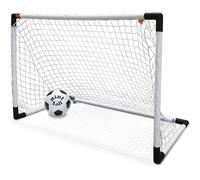 Mondo Toys 18017 - Set 1 Porta da Calcio per Bambini con Rete, Pallone Mini Ball incluso, Bianco / Nero