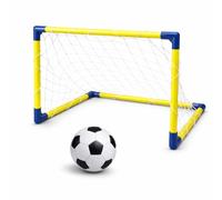 Porta da calcio per bambini e adulti, 120 cm x 80 cm, con rete e pallone, veloce da montare e portatile, da giardino