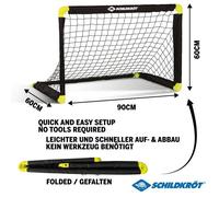 Schildkröt Porta da Calcio Pieghevole, con Innovativa Tecnologia di Piegatura, in Plastica, 90 x 60 x 60 cm, autoportante per Indoor e Outdoor, Inclusi 4 Ganci da Terra, 970987