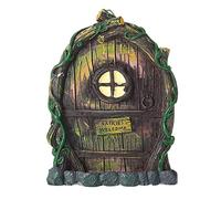 Porta da fiaba in legno per albero e parete, decorazione fatta a mano, per giardino e cameretta dei bambini, resistente alle intemperie, effetto legno, decorazione fantasiosa per la casa e gli esterni