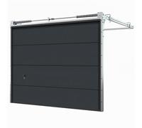 Porta da garage 3000 x 2150 mm, sezionale, modello comfort, grigio antracite simile a RAL 7016, configurabile su misura