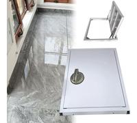 Porta da incasso resistente per cantina - Accesso nascosto in acciaio per ristrutturazione della casa e riparo contro le tempeste 101 x 68 cm soluzione di accesso di emergenza per interni
