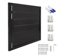 Porta da Salone in Legno in Stile Occidentale, divisorio Girevole per Ingresso Bar, Porta Nera semiaperta, Adatta per cucine, Bar, fienili, Arredamento per la casa, Doppia Apertura, con 3 ce